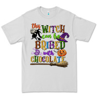 Dove Grey this witch can be bribed with chocolate Premium Tee - CowGirlArtShop