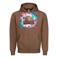 Chestnut teacher life Zipper Hoodie - AdoDesignShop