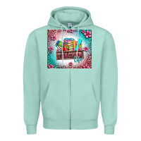 Seafoam teacher life Zipper Hoodie - AdoDesignShop