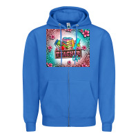 True Royal teacher life Zipper Hoodie - AdoDesignShop