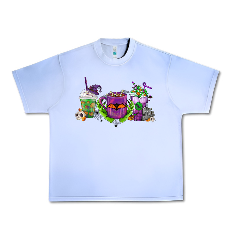Halloween Coffee Cups Urban Heavy Tee by FaDigitalArtStudio | Teevron