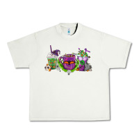 Pistachio Halloween Coffee Cups Urban Heavy Tee - FaDigitalArtStudio