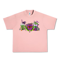 Salmon Halloween Coffee Cups Urban Heavy Tee - FaDigitalArtStudio