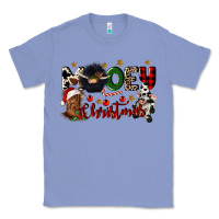 Colony Blue mooey christmas Classic Tee - CowGirlArtShop