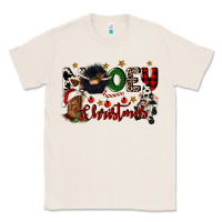 Natural mooey christmas Classic Tee - CowGirlArtShop