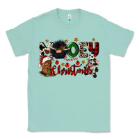 Seafoam mooey christmas Classic Tee - CowGirlArtShop