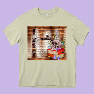 Never Retring From Reading Heavy Core Tee Designed By Tumblerdesignbyshophia