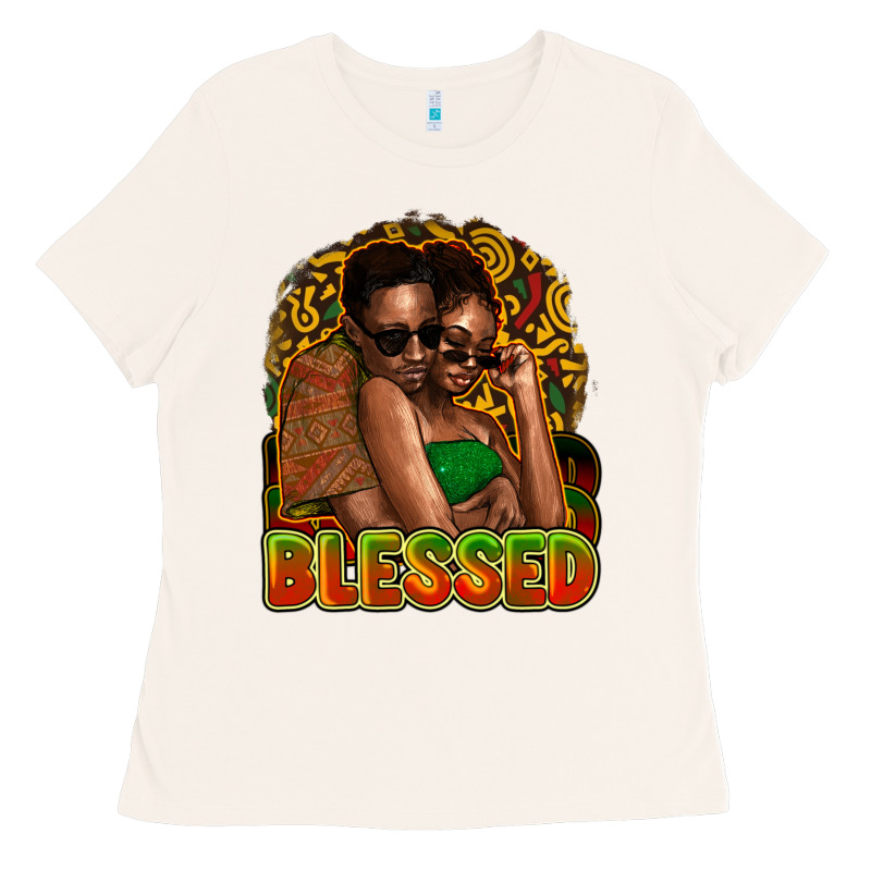 Black Couple Blessed Ladies Tee by HowdyJamesFarm | Teevron
