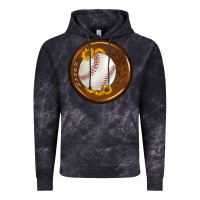 Cloud Black baseball with sunflower round earrings Vintage Hoodie - BundleAndBundleShop