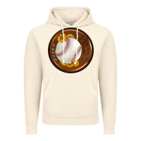Vintage Artic baseball with sunflower round earrings Vintage Hoodie - BundleAndBundleShop