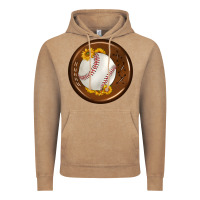 Vintage Coffee baseball with sunflower round earrings Vintage Hoodie - BundleAndBundleShop