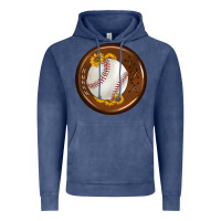 Vintage Denim baseball with sunflower round earrings Vintage Hoodie - BundleAndBundleShop