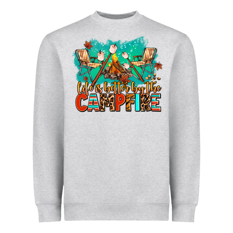 Life Is Better By The Campfire Heavyweight Sweatshirt by AdoDesignShop | Teevron