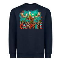 Navy life is better by the campfire Heavyweight Sweatshirt - AdoDesignShop