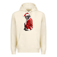 Tofu Chimpanzee With Santa Clothes Premium Hoodie - LillyAllenDesigns