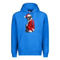 True Royal Chimpanzee With Santa Clothes Premium Hoodie - LillyAllenDesigns