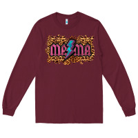 Burgundy Leopard Mama Lightning Long Sleeve Tee - RanaPortraitStore