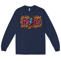 Navy Leopard Mama Lightning Long Sleeve Tee - RanaPortraitStore