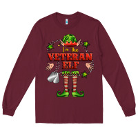 Burgundy im the veteran elf Long Sleeve Tee - FaDigitalArtStudio