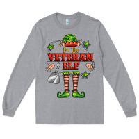 Heather Grey im the veteran elf Long Sleeve Tee - FaDigitalArtStudio