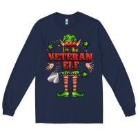 Navy im the veteran elf Long Sleeve Tee - FaDigitalArtStudio