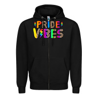 Black prıde vıbes Zipper Hoodie - AdoDesignShop