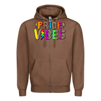 Chestnut prıde vıbes Zipper Hoodie - AdoDesignShop