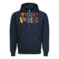 Navy prıde vıbes Zipper Hoodie - AdoDesignShop