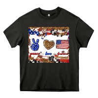 Asphalt peace love america Heavy Core Tee - TumblerDesignByShophia