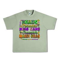 Oil Green Beads parades king cake crawfish Mardi Gras Urban Heavy Tee - FaDigitalArtStudio
