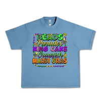 Pebble Blue Beads parades king cake crawfish Mardi Gras Urban Heavy Tee - FaDigitalArtStudio
