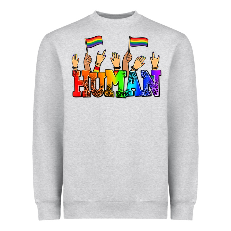 Human With Hands And Pride Flags Heavyweight Sweatshirt by AdoDesignShop | Teevron