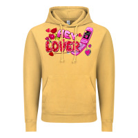 Vintage Mustard hey lover flip phone Vintage Hoodie - FaDigitalArtStudio