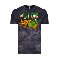 Cloud Black I dig you St. Patrick's Vintage Tee - OliviaCreatesArt