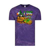 Cloud Purple I dig you St. Patrick's Vintage Tee - OliviaCreatesArt