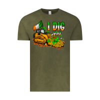 Vintage Olive I dig you St. Patrick's Vintage Tee - OliviaCreatesArt