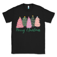 Black merry christmas trees Classic Tee - CowGirlArtShop
