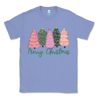 Colony Blue merry christmas trees Classic Tee - CowGirlArtShop