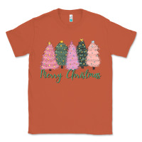 Copper merry christmas trees Classic Tee - CowGirlArtShop