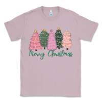 Lilac merry christmas trees Classic Tee - CowGirlArtShop