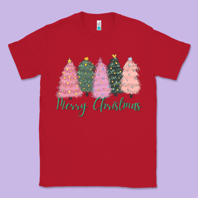 Merry Christmas Trees Classic Tee Designed By Cowgirlartshop