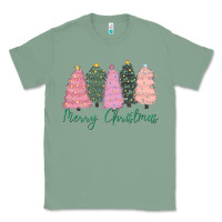 Sage merry christmas trees Classic Tee - CowGirlArtShop