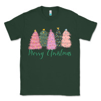 Sports Green merry christmas trees Classic Tee - CowGirlArtShop