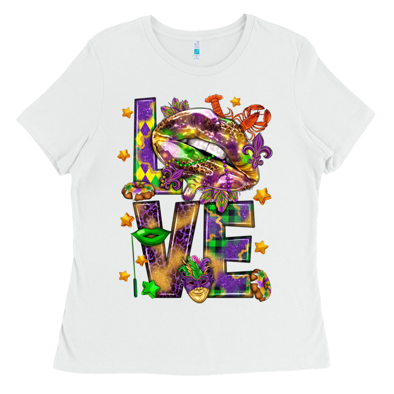 Mardi Gras Love Lips Ladies Tee by HowdyJamesFarm | Teevron