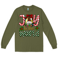 Army Green joy to the world Long Sleeve Tee - BundleAndBundleShop