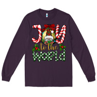 Plum joy to the world Long Sleeve Tee - BundleAndBundleShop