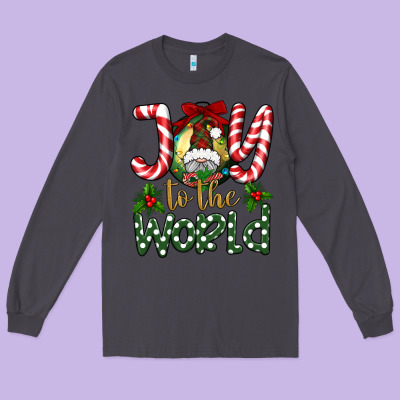 Joy To The World Long Sleeve Tee Designed By Bundleandbundleshop