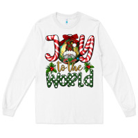 White joy to the world Long Sleeve Tee - BundleAndBundleShop