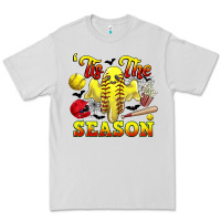 Dove Grey tis the season softball halloween Premium Tee - CowGirlArtShop