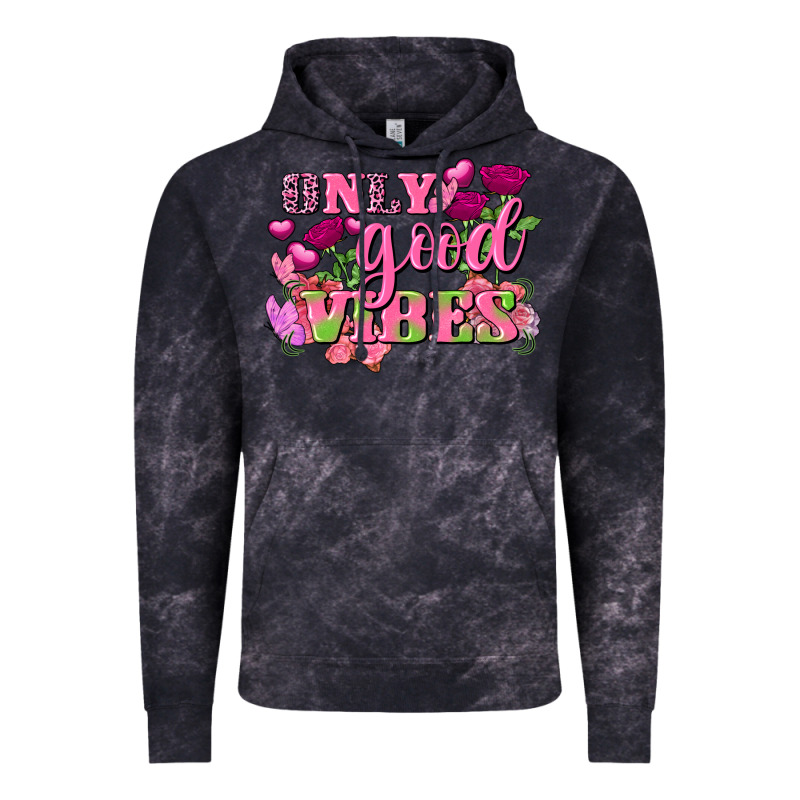 Valentine's Day Only Good Vibes Vintage Hoodie by FaDigitalArtStudio | Teevron